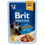 Brit Wet Food for Adult Cat Fillets in Jelly with Tuna 85g
