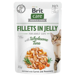 Brit Care Wet Food For Adult Cat Fillets In Jelly With Wholesome Tuna 85 G Petfast.shop Brit Cat Food Wet Food petfast.shop Egypt 70.00