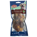 Packaged dog treats with ZGDCB branding on a white background