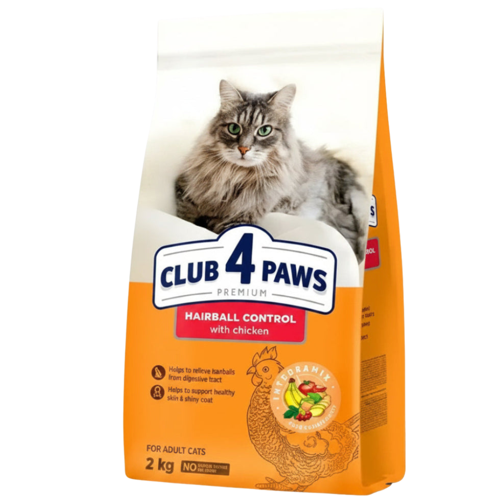 Club 4 Paws Dry Food For Adult Cat Premium Hairball Control With Chicken 2 Kg Petfast.shop Club 4 Paws Cat Dry Food Food petfast.shop Egypt 950.00