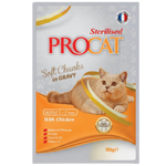 Procat sterilised cat food package with a cat on the label