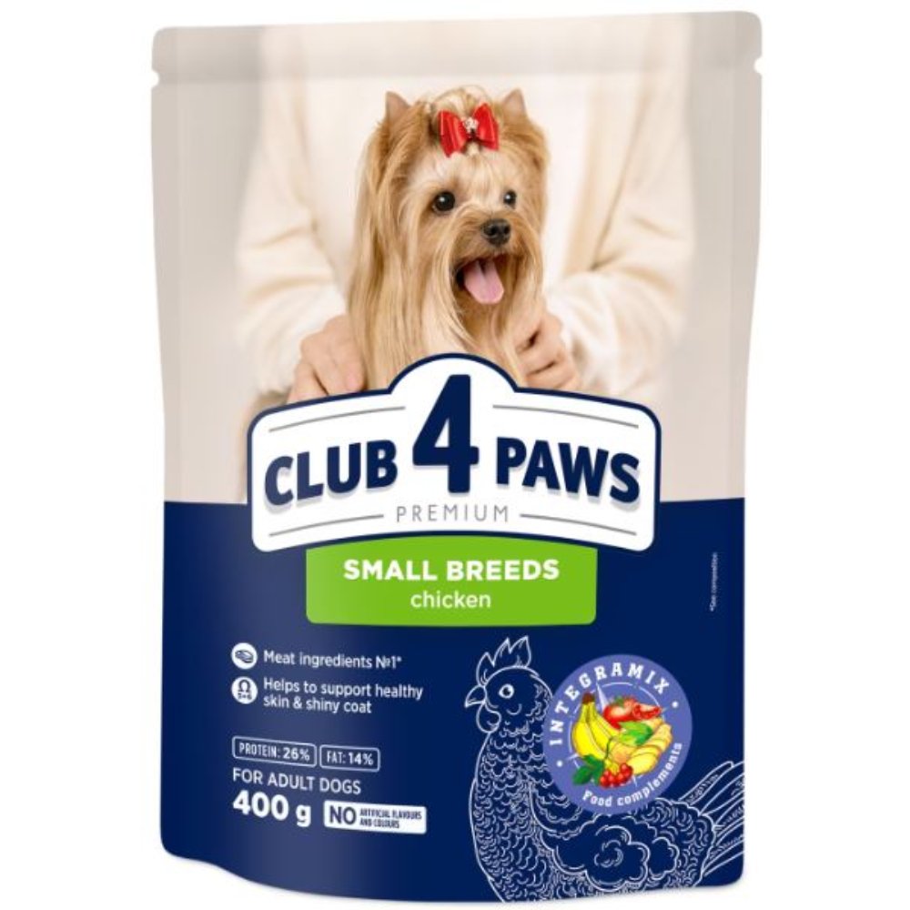 Club 4 Paws Dry Food for small adult Dogs with Chicken