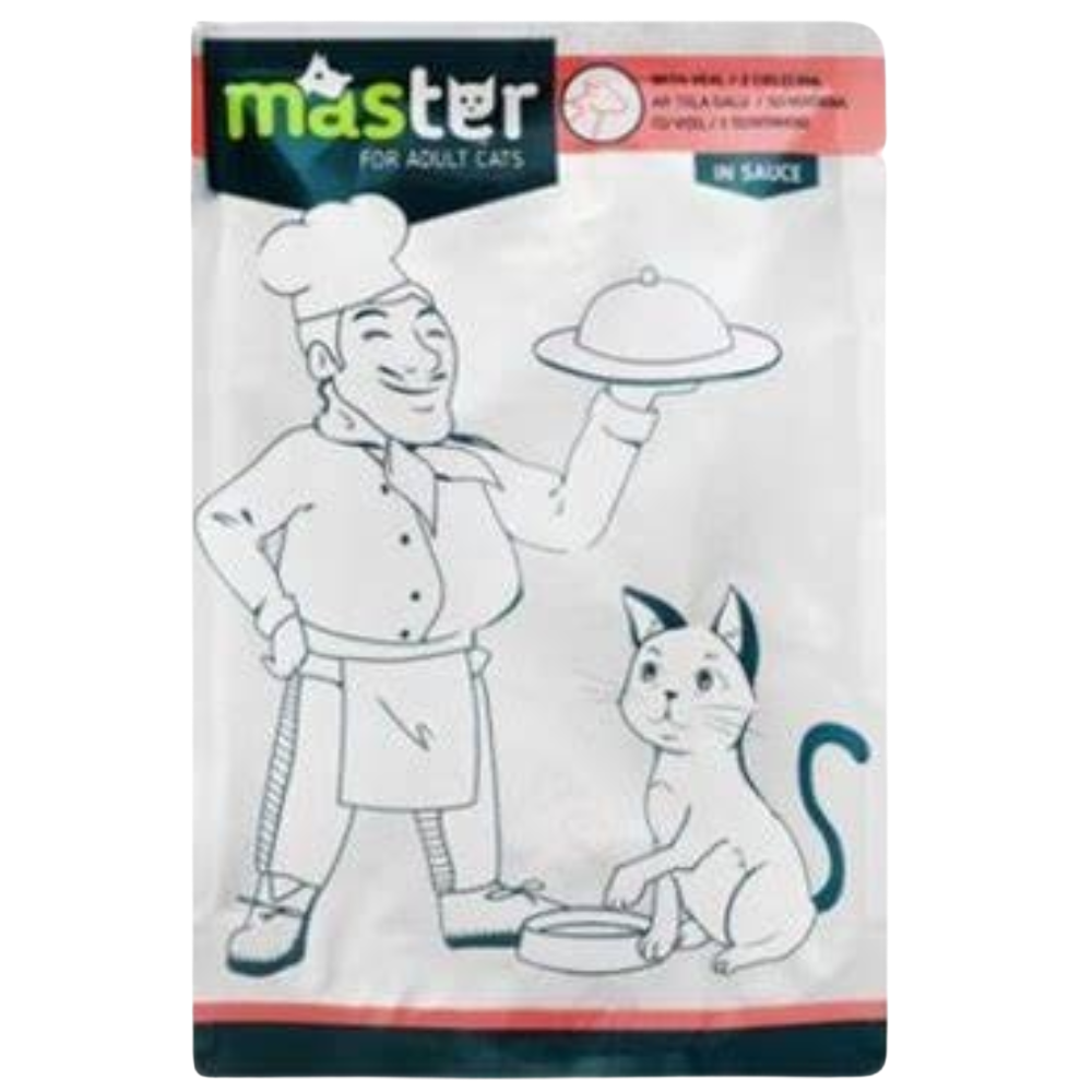 Master Wet Cat Food Meat In Sauce 80g Petfast.shop Master Cat Food Wet Food petfast.shop Egypt 35.00