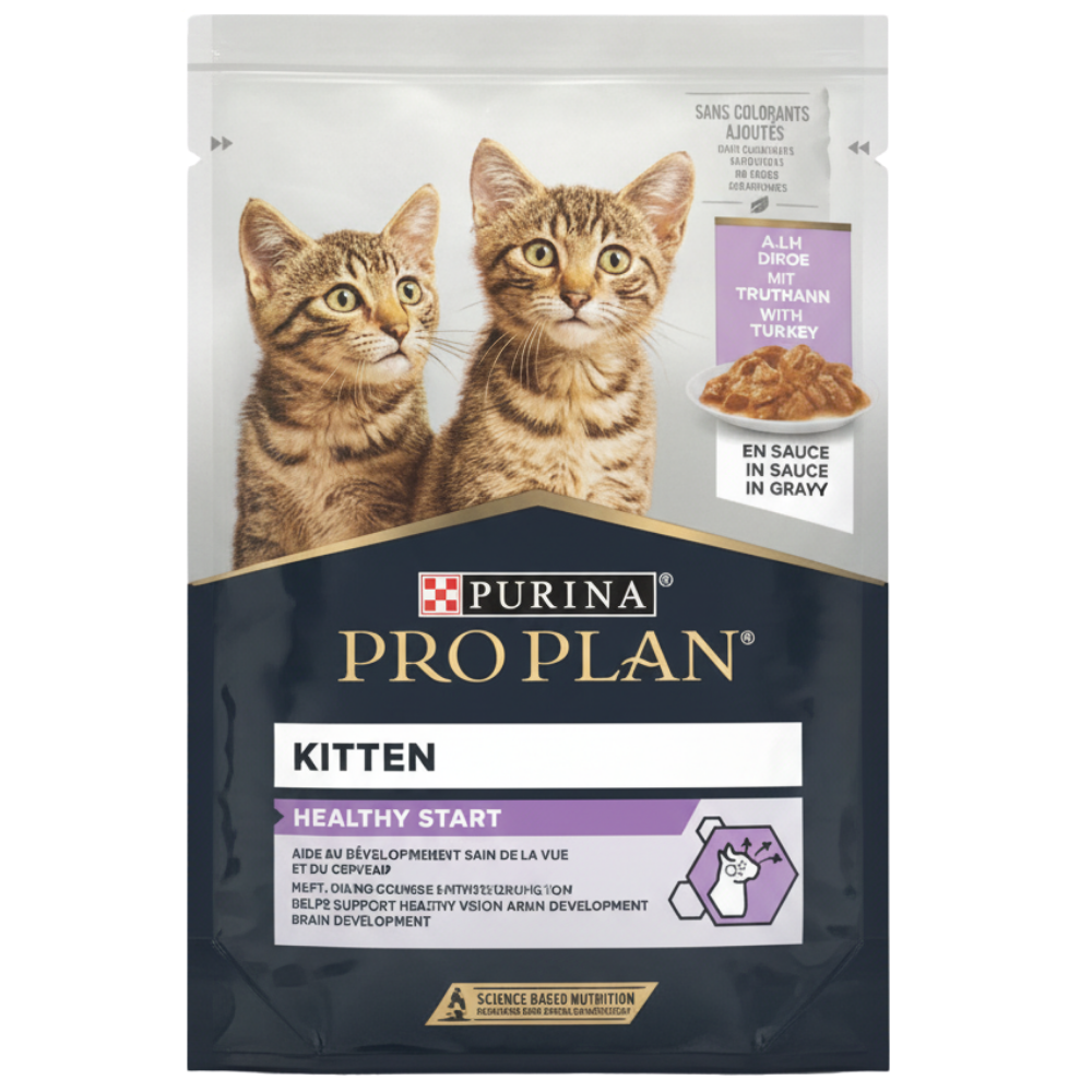 Pro Plan Nutrisavour Wet Food for Kittens with Tender Turkey In Gravy 85g Petfast.shop Pro Plan Cat Food Kitten Wet Food petfast.shop EgyptDefault Title 135.00