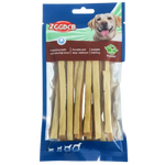 Pack of dog chew sticks with ZGGDCB branding on a white background