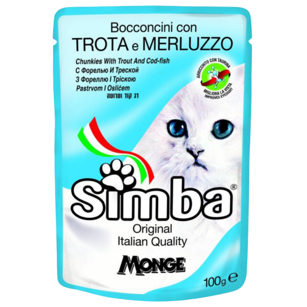 Simba Chunkies With Trout And Cod Fish For Cats 100 G Petfast.shop Simba Cat Food Wet Food petfast.shop Egypt PSI2278S Default Title 85.00