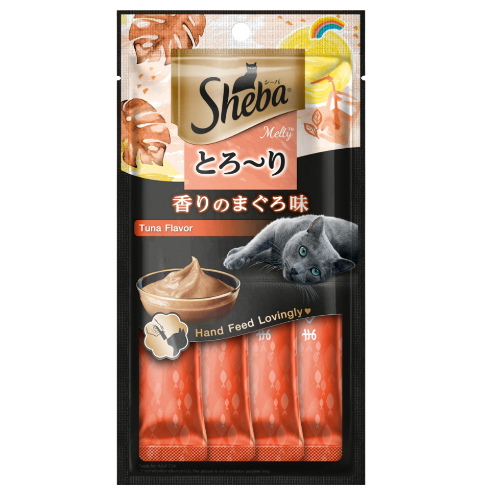 Sheba Creamy Tuna Flavor 4Pcs Petfast.shop Sheba Cat Creamy Treat Exclusive Treats petfast.shop Egypt PSH4443S Default Title 210.00