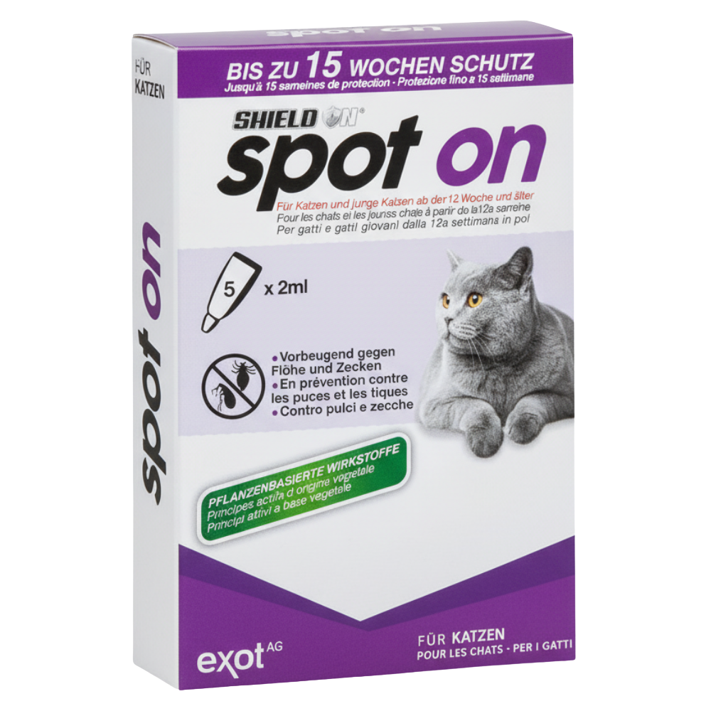 Shield Spot on for Cat One Ampule 2ml Petfast.shop Spot On Cat Flea & Tick Pharmacy petfast.shop Egypt PSH4106S Default Title 180.00