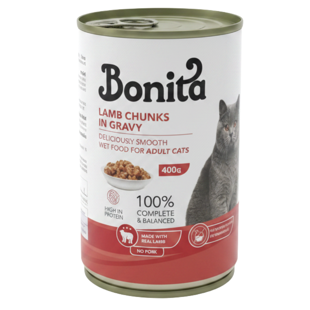 Bonita Wet Food Lamb Chunks In Gravy 400 G Petfast.shop Bonita Cat Food Wet Food petfast.shop Egypt PBO5969S Default Title 100.00