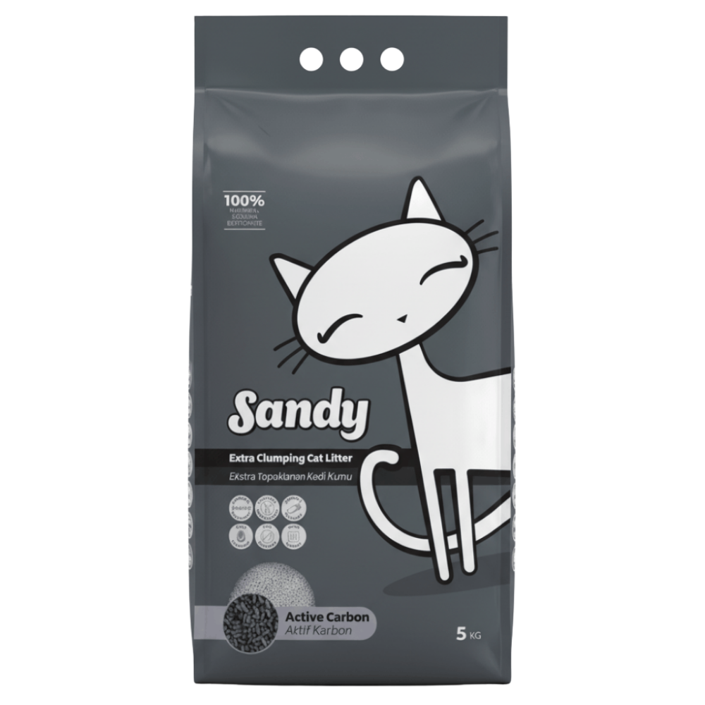 SANDY CAT LITTER EXTRA CLUMPING ACTIVE CARBON