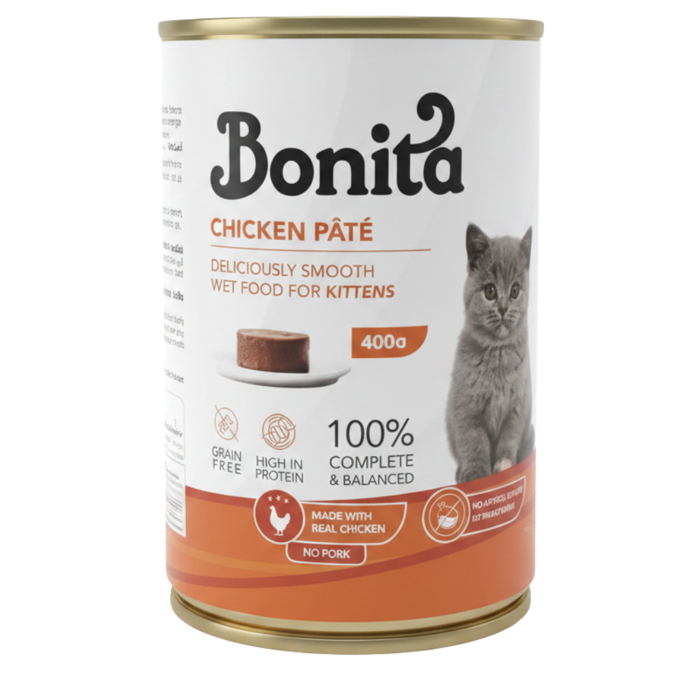 Bonita Wet Food For Kitten Chicken Chunks Pate 400 G Petfast.shop bonita Cat Food Wet Food petfast.shop Egypt PBO5965S Default Title 115.00