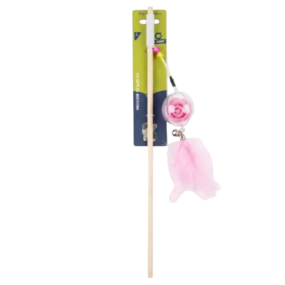 Pet Supplies Cat Interactive Play WandBall with Feather & Bell Petfast.shop Pet Supplies Cat Kitten Supplies Toys petfast.shop Egypt PPE4894S Pink 70.00