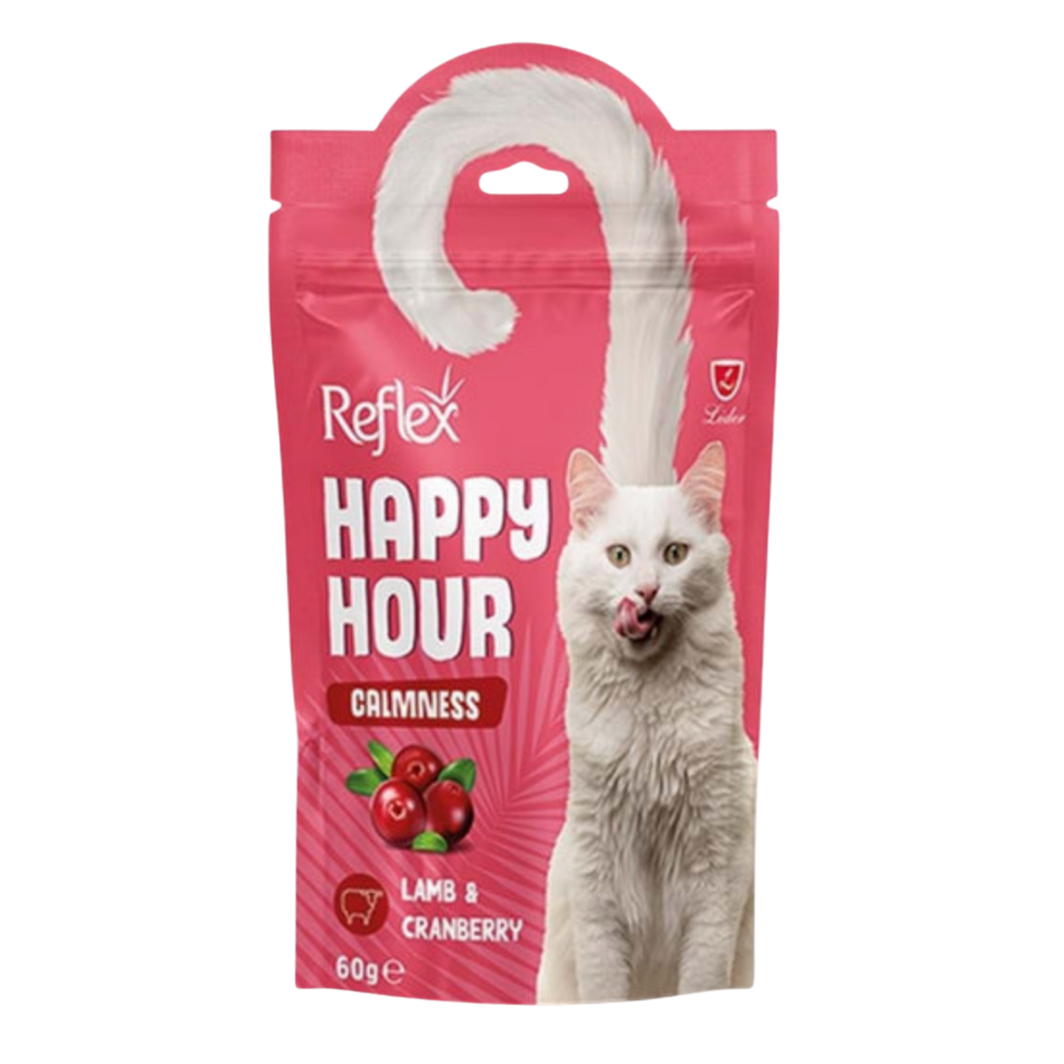 Reflex Happy Hour Calmness Lamb & Cranberry Cat Treat 60g Petfast.shop Reflex Cat Chewy Treat Exclusive Treats petfast.shop EgyptDefault Title 235.00