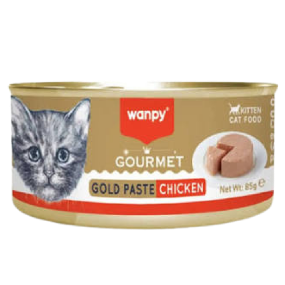 Wanpy Gourmet Gold Wet Food For Adult Cat Paste Chicken 85 g Petfast.shop Wanpy Cat Food Wet Food petfast.shop EgyptDefault Title 140.00