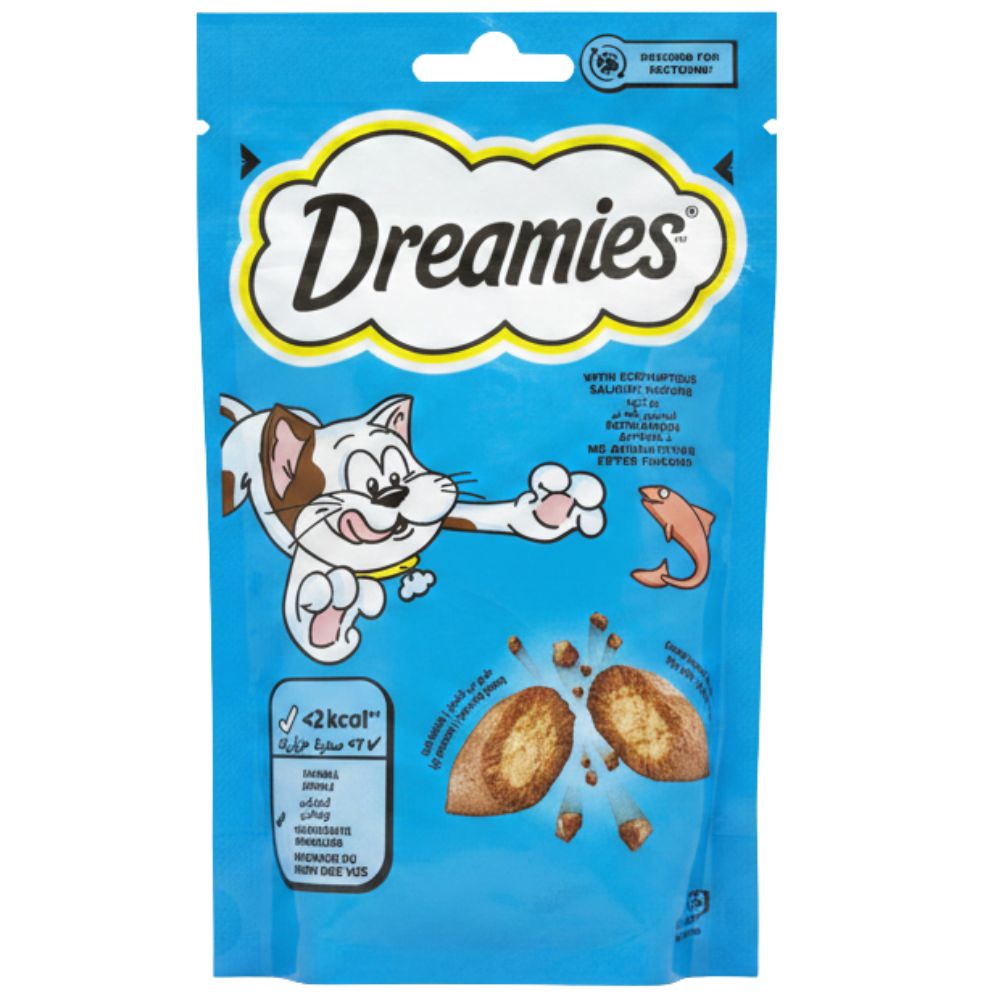 Dreamies Treat For Adult Cat Salmon Flavour 60 G