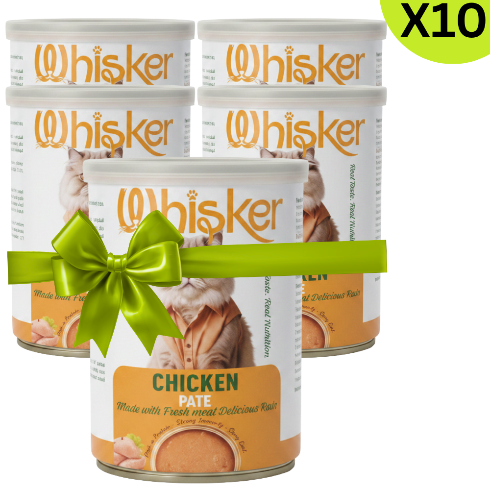 Buy 9 + 1FREE Whisker Wet Food For Adult Cat Chicken Pate 400 g Petfast.shop Whisker Bundles Cat Food Wet Food petfast.shop EgyptDefault Title 450.00
