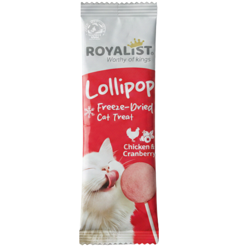 Royalist Lollipop Freeze - Dried Cat Treat Chicken & Cranberry 1.4 G Petfast.shop royalist Cat Chewy Treat Treats petfast.shop EgyptDefault Title 90.00