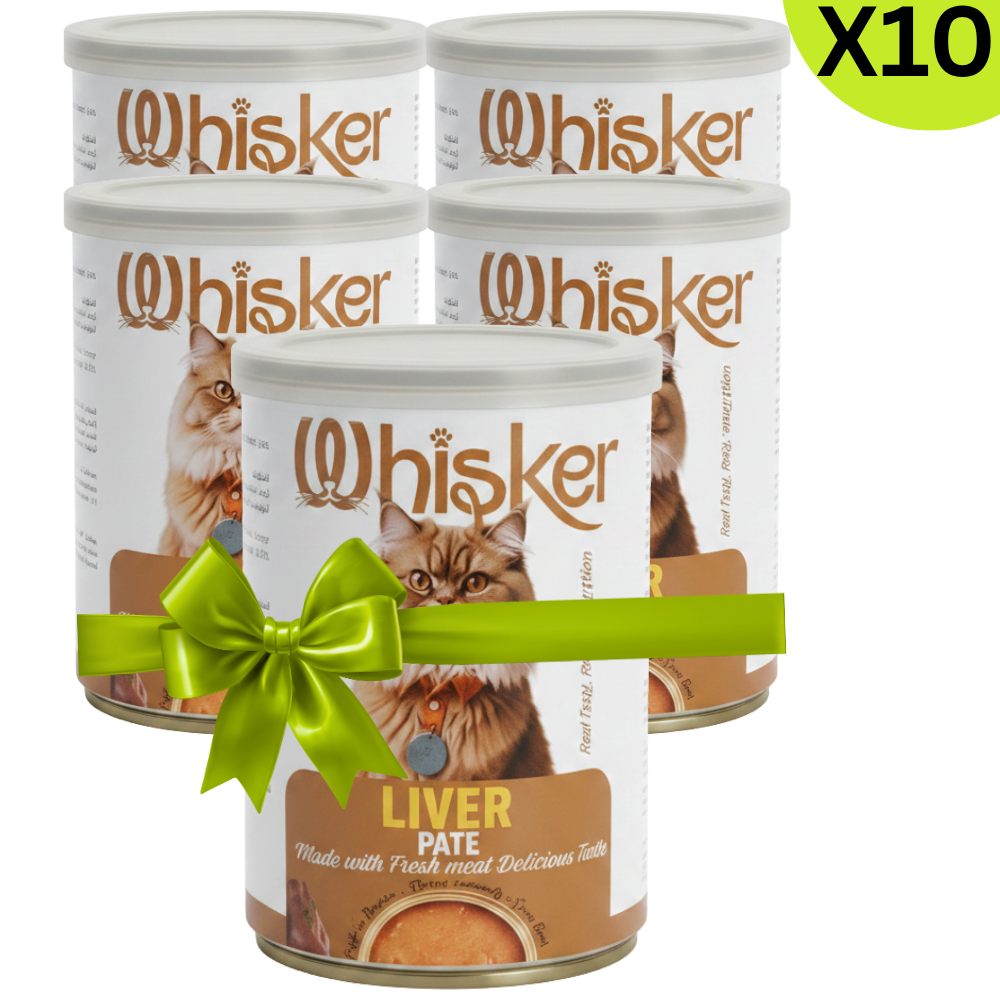 Buy 9 + 1 FREE Whisker Wet Food For Adult Cat Liver Pate 400 g Petfast.shop Whisker Bundles Cat Food Wet Food petfast.shop EgyptDefault Title 450.00