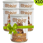 Buy 9 + 1 FREE Whisker Wet Food For Adult Cat Liver Pate 400 g Petfast.shop Whisker Bundles Cat Food Wet Food petfast.shop EgyptDefault Title 450.00