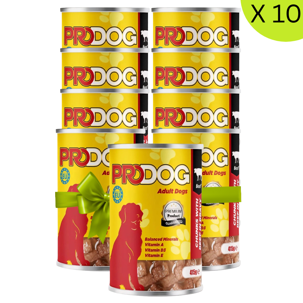 BUY 9 + 1 FREE Pro Dog Wet Food for Adult Dog Beef 415G Petfast.shop Pro Dog Bundles Dog Exclude Food Wet Food petfast.shop Egypt PBU5374S Default Title 675.00