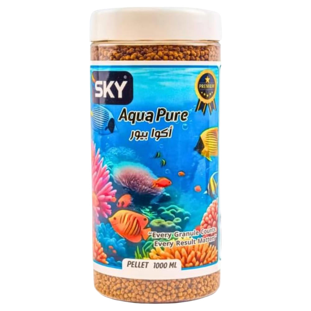 sky aqua pure pellet 1000 ml Petfast.shop Sky Egypt Brand Fish petfast.shop Egypt PSK2496S Default Title 70.00