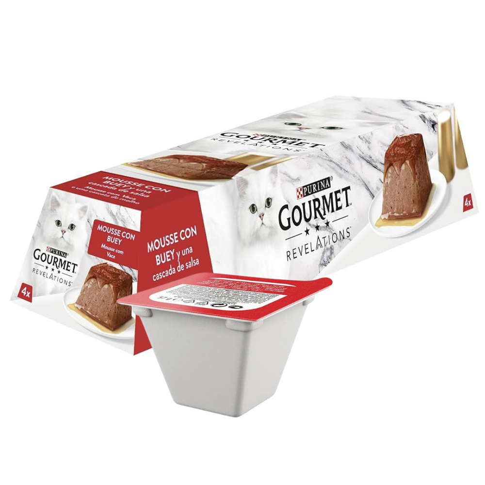 X4 Gourmet Revelations Mousse With Beef Gravy 4Pcs 57 G Petfast.shop Gourmet Cat Exclude Exclusive Food Wet Food petfast.shop EgyptDefault Title 800.00