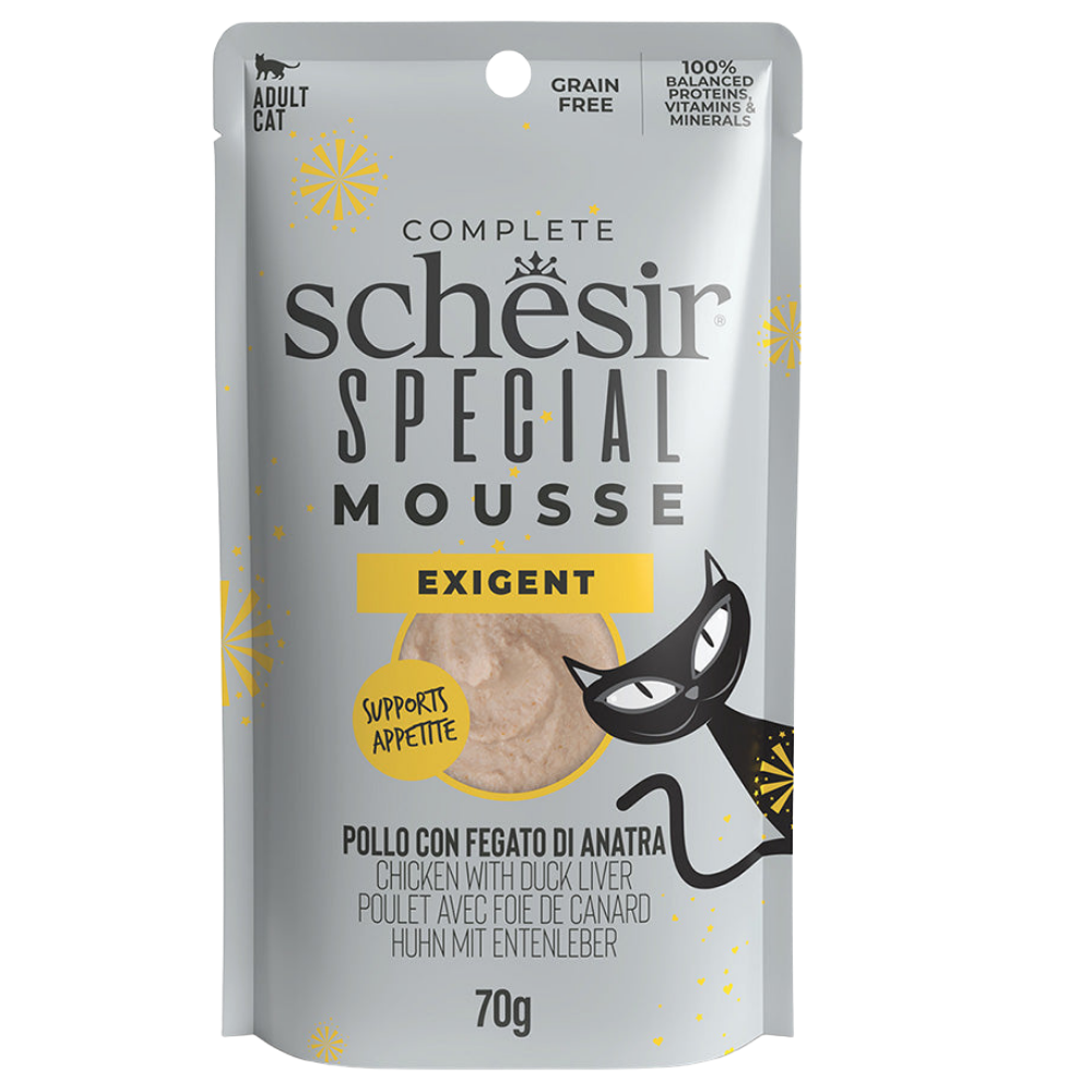 Schesir Exigent pollo con fegato di anatra in mousse 70g in busta Petfast.shop Schesir Cat Food Wet Food petfast.shop Egypt 21231004 Default Title 200.00
