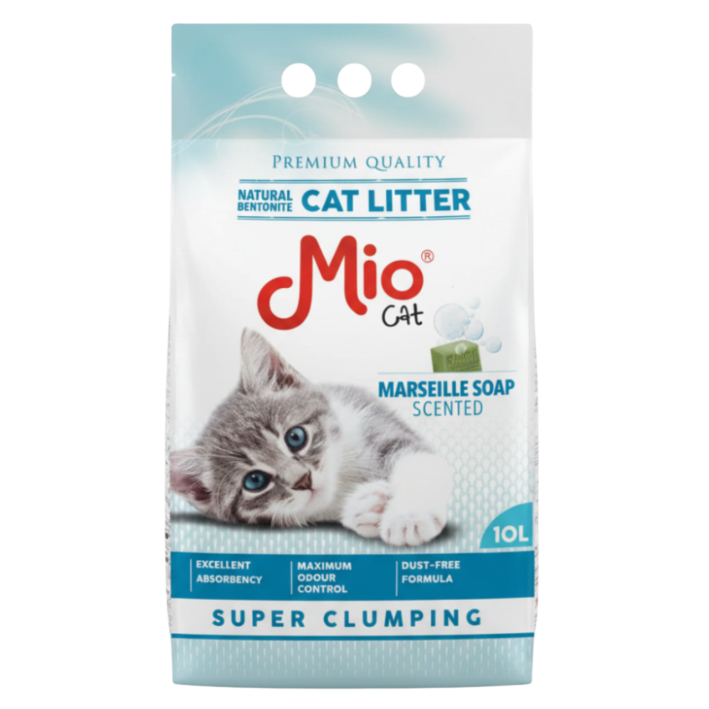 Mio Cat Super Clumping Cat Litter marseille soap