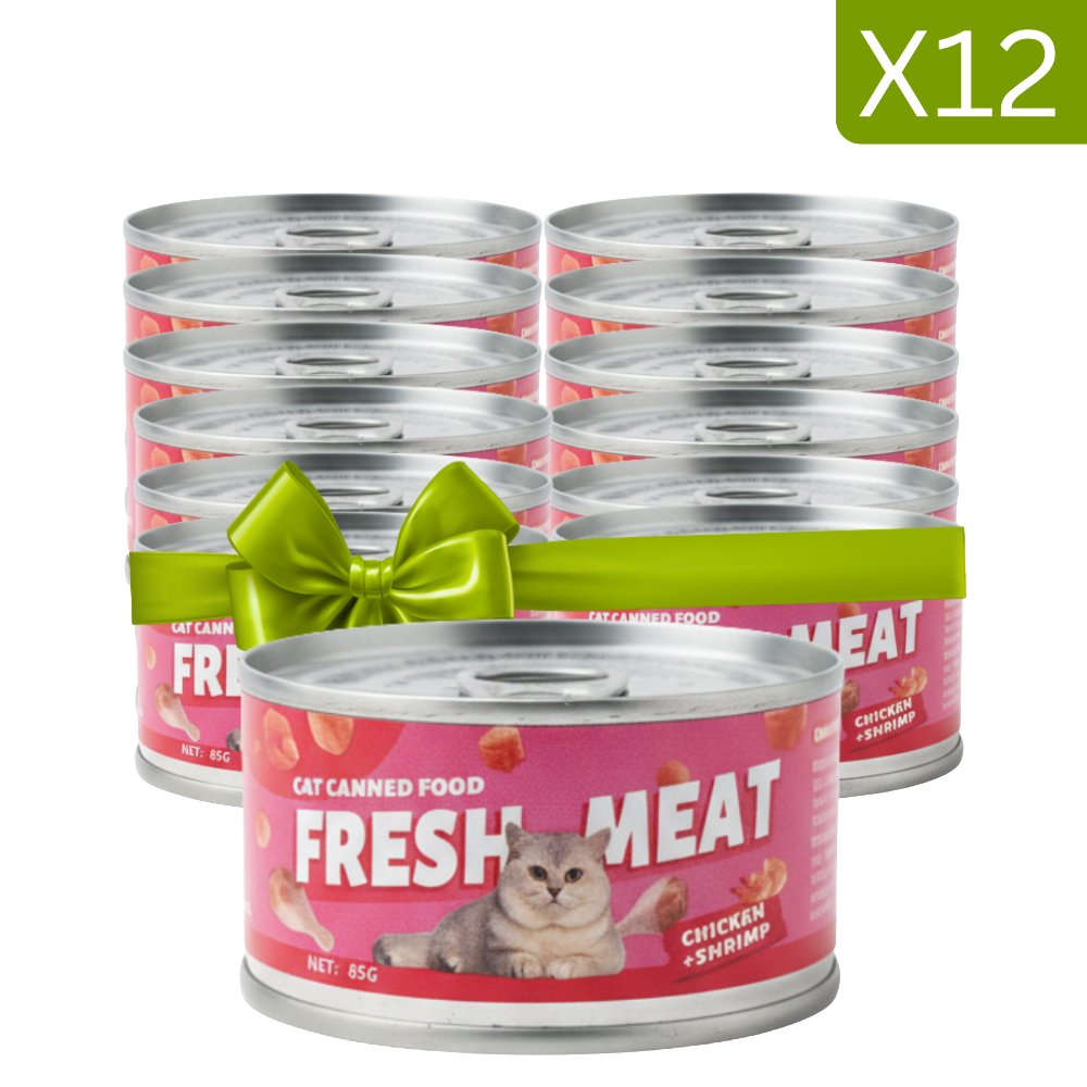 12x Petmetro Chicken&Shrimp Cat Wet Food Canned 85g Petfast.shop Petmetro Bundles Cat Exclude Exclusive Food Wet Food petfast.shop Egypt PXP5323S Default Title 1599.00
