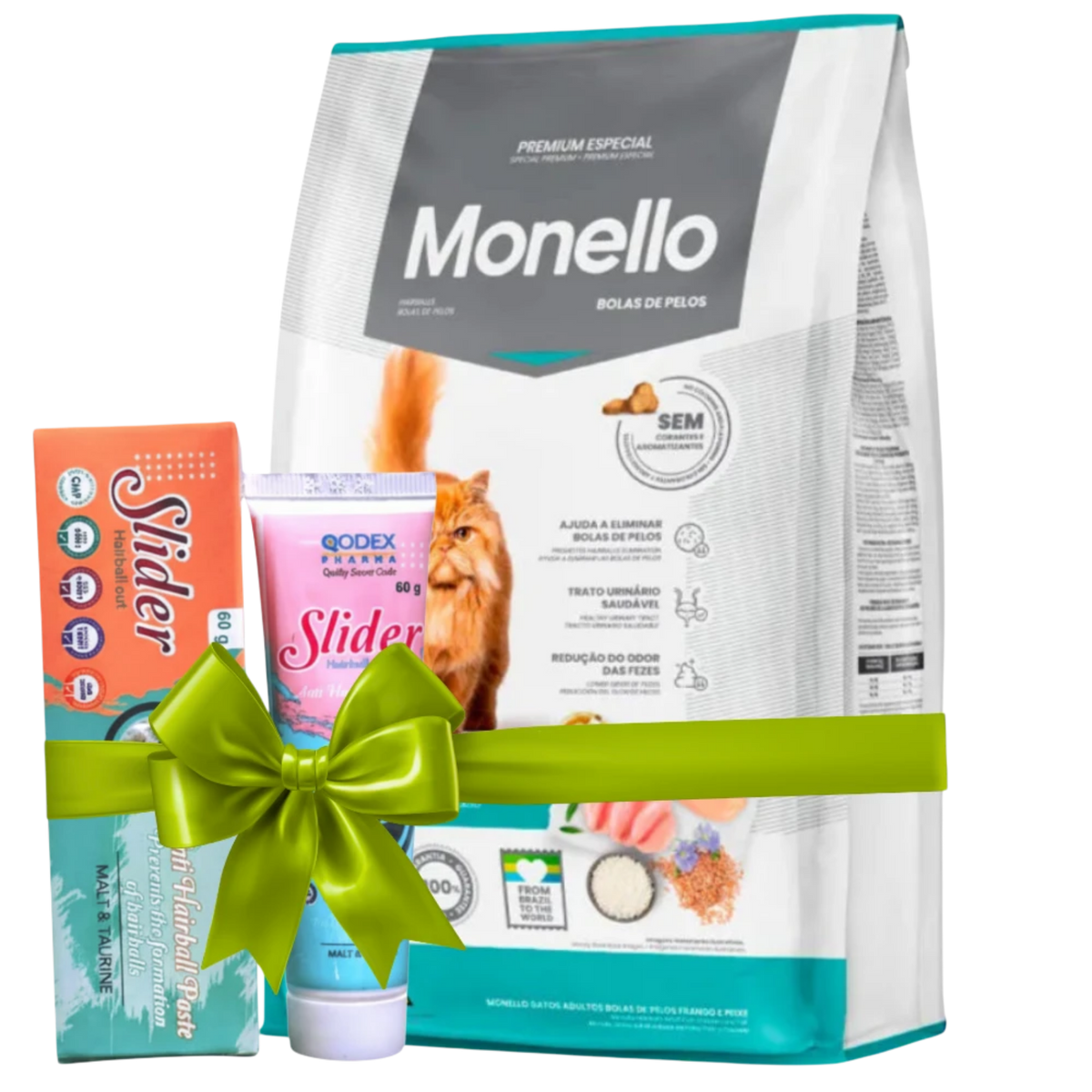 OFFER Monello Cat Food Hairball Chicken & Fish + Slider Anti Hairball 60 G Petfast.shop Monello Bundles Cat Dry Food Exclude Food petfast.shop Egypt 620.00