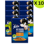 BUY 9 + 1 FREE Felix Wet Cat Food Chicken in Jelly 85g Petfast.shop Felix Bundles Cat Exclude Food Wet Food petfast.shop EgyptDefault Title 450.00