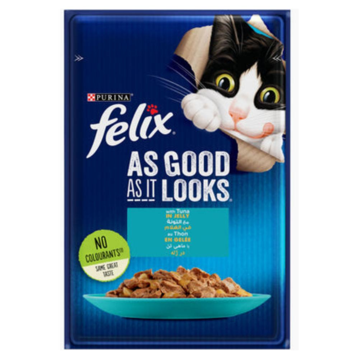 Felix Tuna in Jelly Wet Cat Food Pouch 85g – Complete & Balanced Nutrition