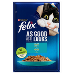 BUY 9 + 1 Felix with Tuna Wet Cat Food Pouch 85g