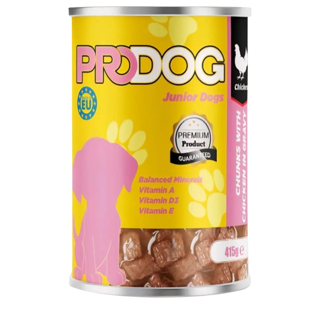 Pro Dog Wet Food For Junior Dogs Chicken 415G Petfast.shop Pro Dog Best Selling Dog Food Wet Food petfast.shop Egypt PPR4594S Default Title 75.00
