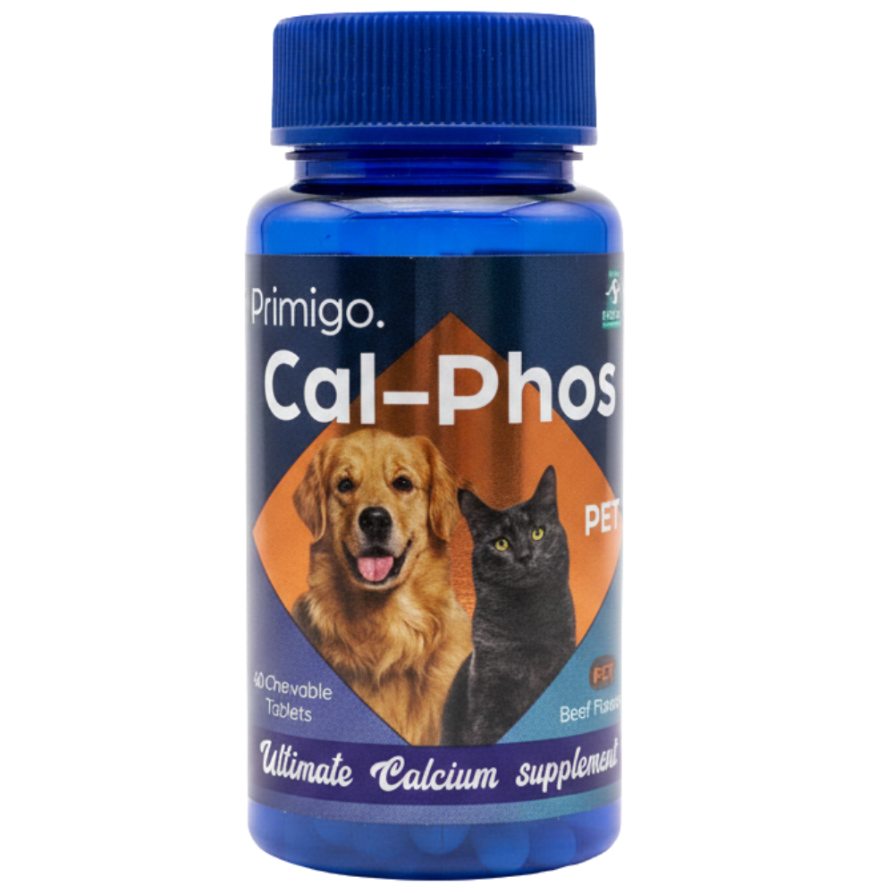 Primigo Cal-Phos Petswith Beef Flavor 60 Chewable Tablets