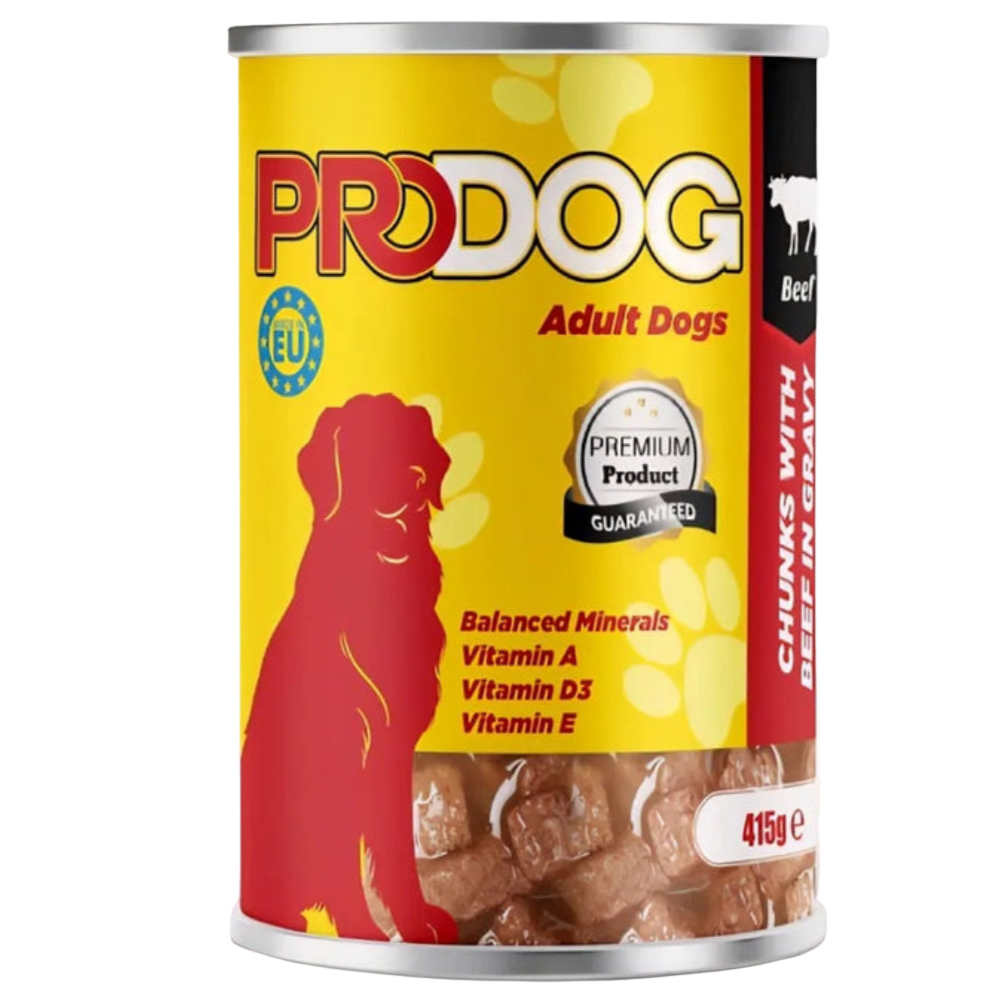 Pro Dog Wet Food for Adult Dog Beef 415G Petfast.shop Pro Dog Best Selling Dog Food Wet Food petfast.shop Egypt PPR4593S Default Title 75.00