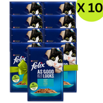 BUY 9 + 1 Felix with Tuna Wet Cat Food Pouch 85g Petfast.shop Felix Bundles Cat Exclude Food Wet Food petfast.shop EgyptDefault Title 450.00