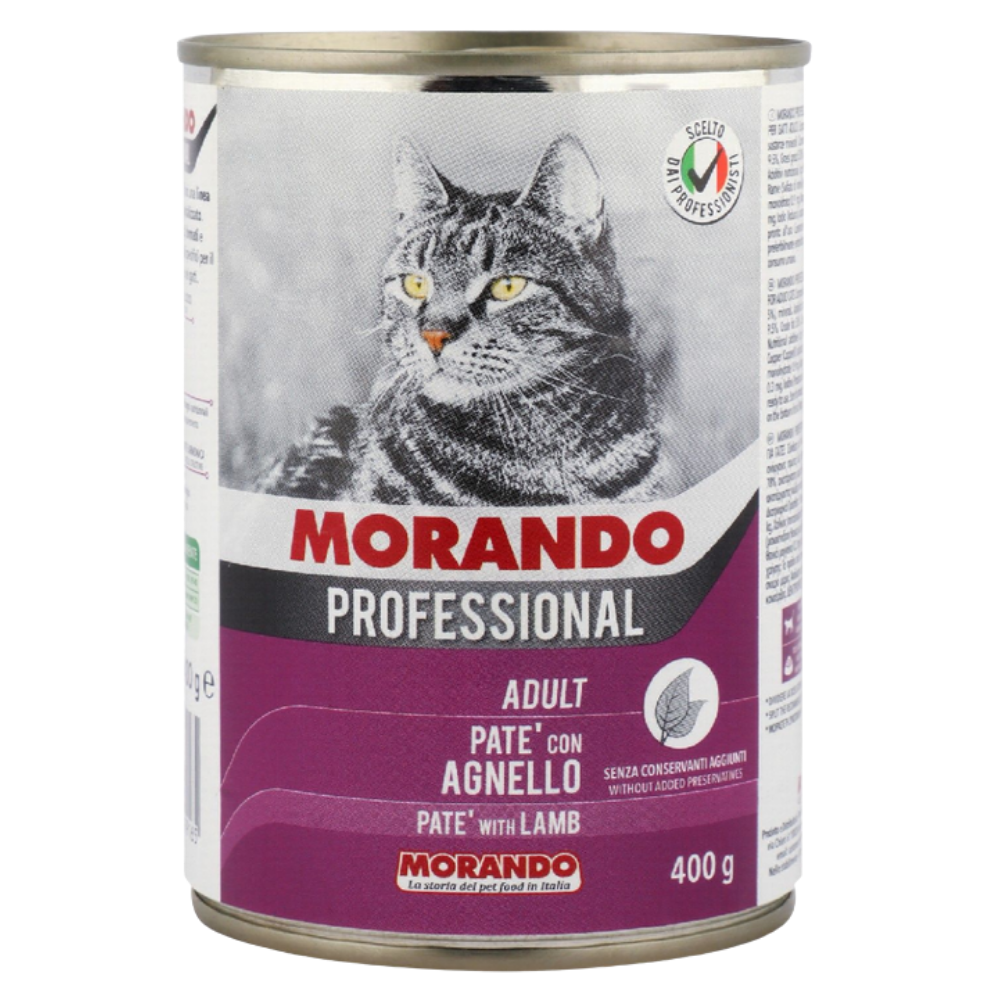 Morando Professional Wet Food Pate For Adult Cats Lamb 400G Petfast.shop Morando Cat Food Wet Food petfast.shop Egypt 80.00
