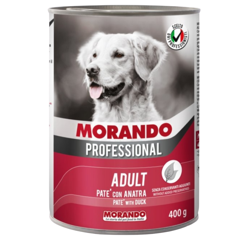 Morando Professional Wet Food Pate For Adult Dogs Duck 400G Petfast.shop Morando Dog Food Wet Food petfast.shop Egypt 80.00
