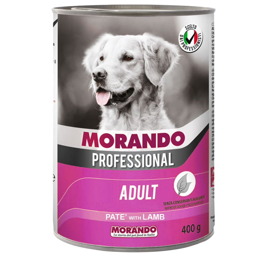 Morando Professional Wet Food Pate For Adult Dogs Lamb 400G Petfast.shop Morando Dog Food Wet Food petfast.shop Egypt PMO4843S Default Title 80.00