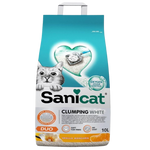 Sanicat Duo White Clumping Cat Litter Vanilla And Mandarin 10 L