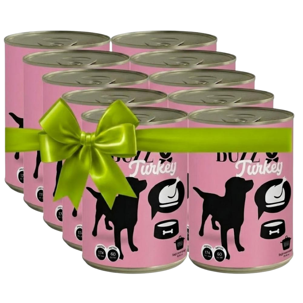 GET 9 +1 FREE The Tail Buzz Turkey Dog Wet Food 400G Petfast.shop The Tail Buzz Bundles Dog Egypt Brand Exclude Food Wet Food petfast.shop EgyptDefault Title 405.00