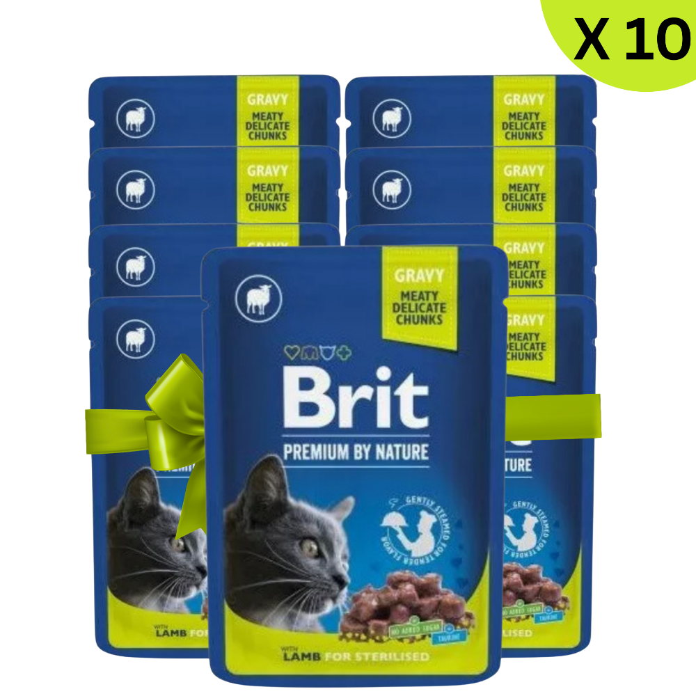 BUY 9 + 1 FREE Brit Wet Food for Cat Sterilised Lamb 100g Petfast.shop Brit Bundles Cat Exclude Food Wet Food petfast.shop Egypt 405.00