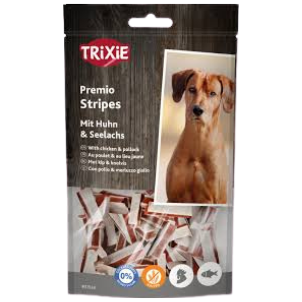Trixie Treat For Dog Premio Fish Chicken Stripes Chicken & Pollock 75 G Petfast.shop Trixie Chewy Treat Dog Treats petfast.shop EgyptDefault Title 425.00