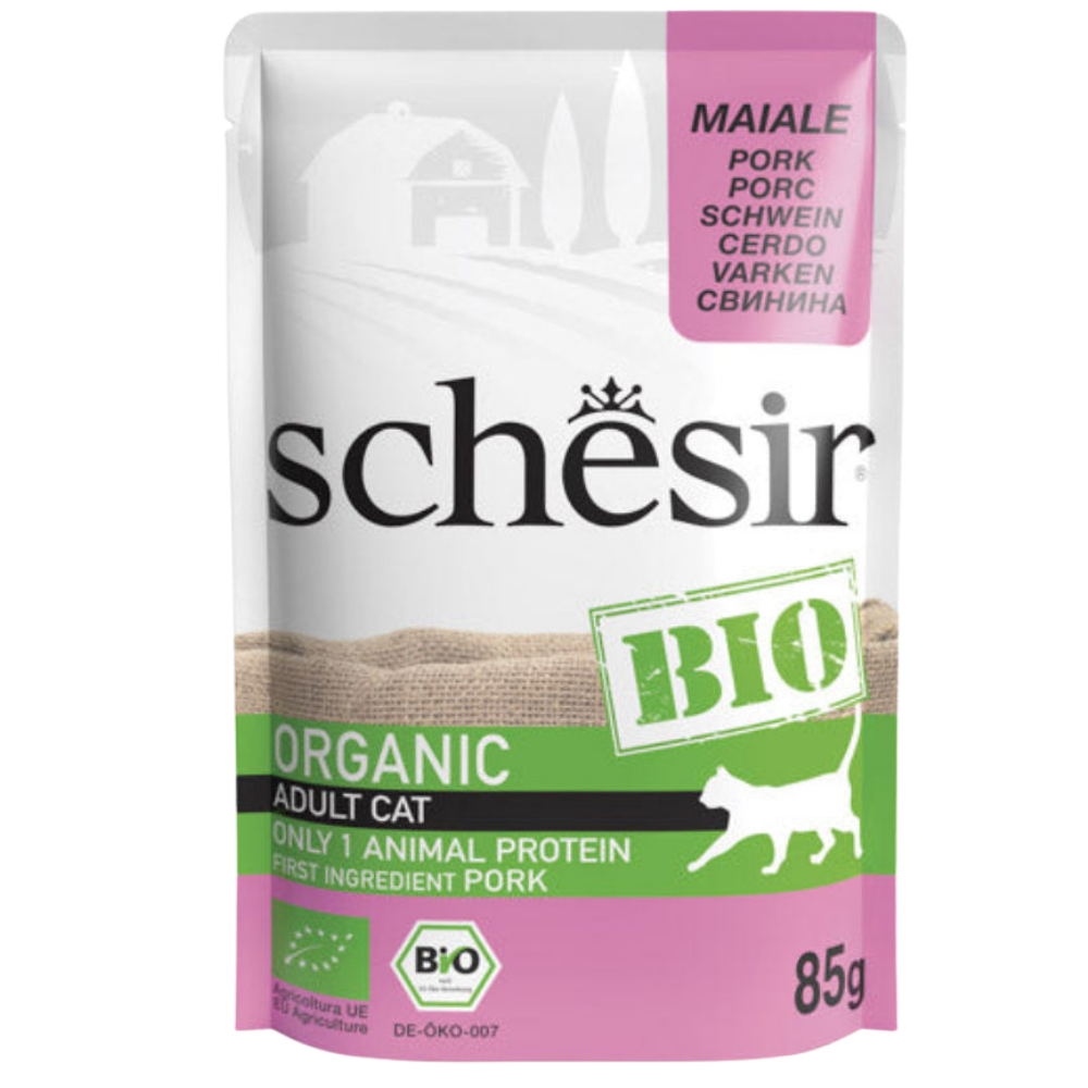 Schesir BIO Maiale in paté 85g in busta Petfast.shop Schesir Cat Exclude Food Wet Food petfast.shop Egypt 1064430 Default Title 165.00