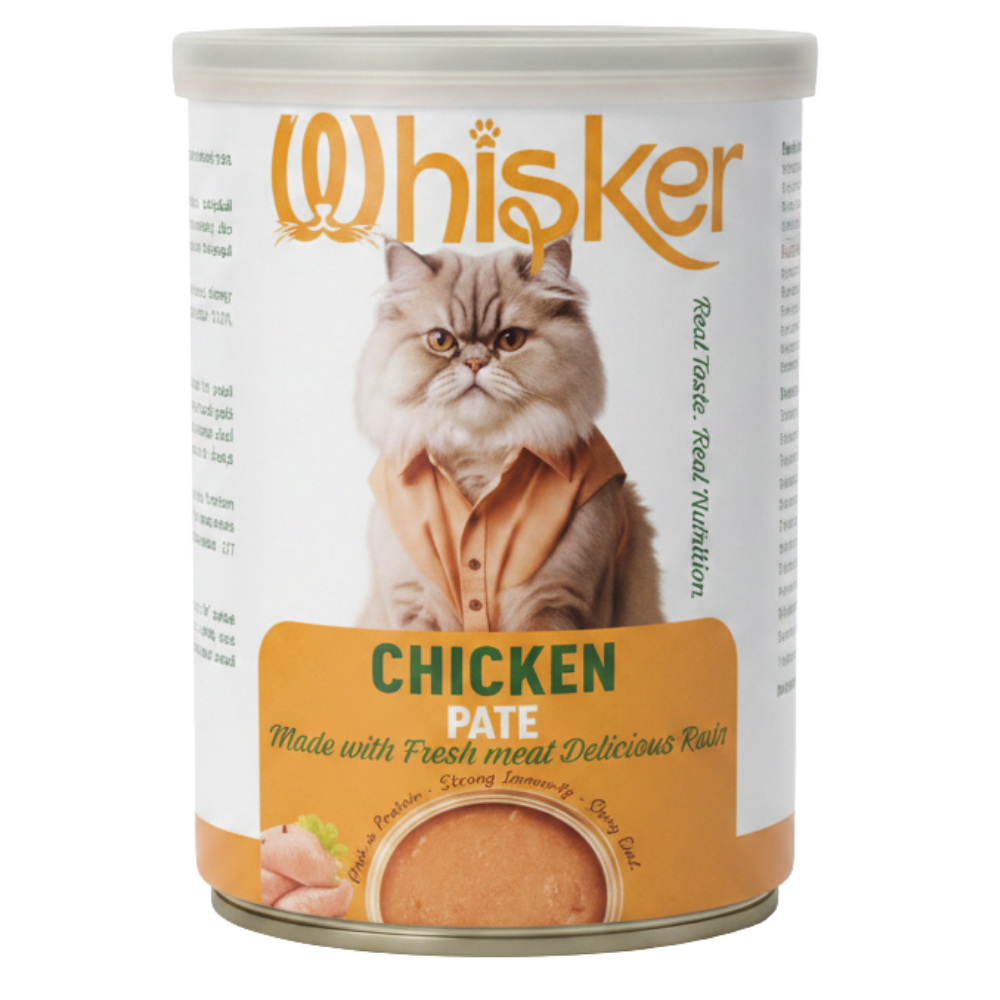 Whisker Wet Food For Adult Cat Chicken Pate 400 g Petfast.shop Whisker Cat Food Wet Food petfast.shop Egypt PWH5984S Default Title 50.00