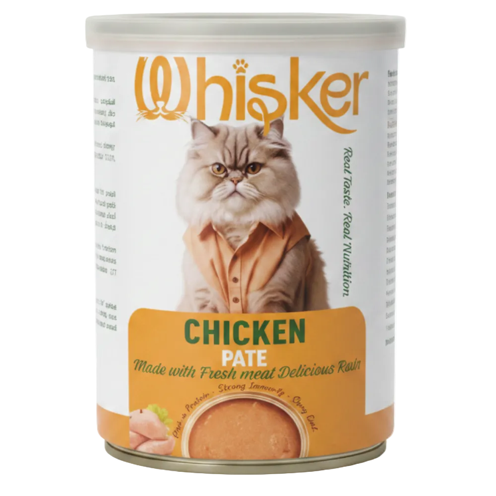 Whisker Wet Food For Adult Cat Chicken Pate 400 g Petfast.shop Whisker Cat Food Wet Food petfast.shop Egypt PWH5984S Default Title 50.00