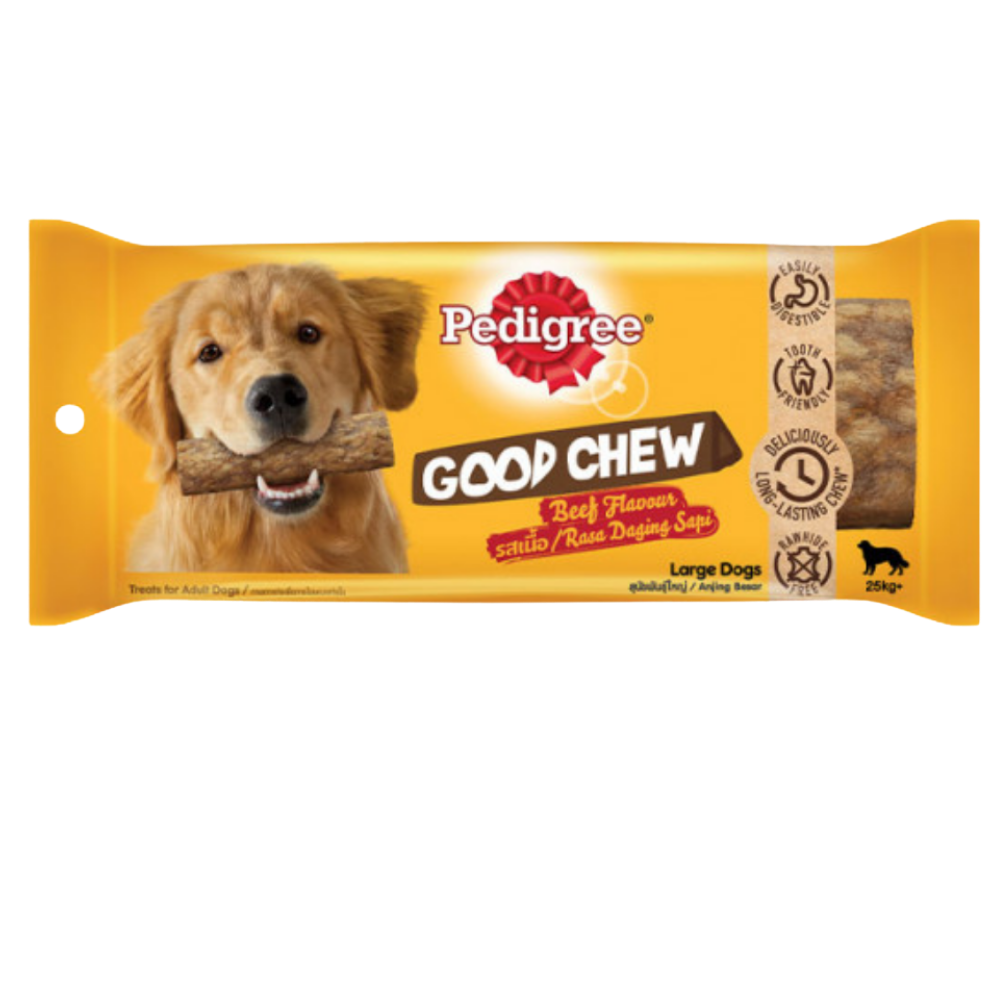 Pedigree Treat For Large Dogs Good Chew Beef Flavour 25Kg+ Petfast.shop Pedigree Chewy Treat Dog Exclusive Food Treats petfast.shop Egypt PPE4754S Default Title 315.00