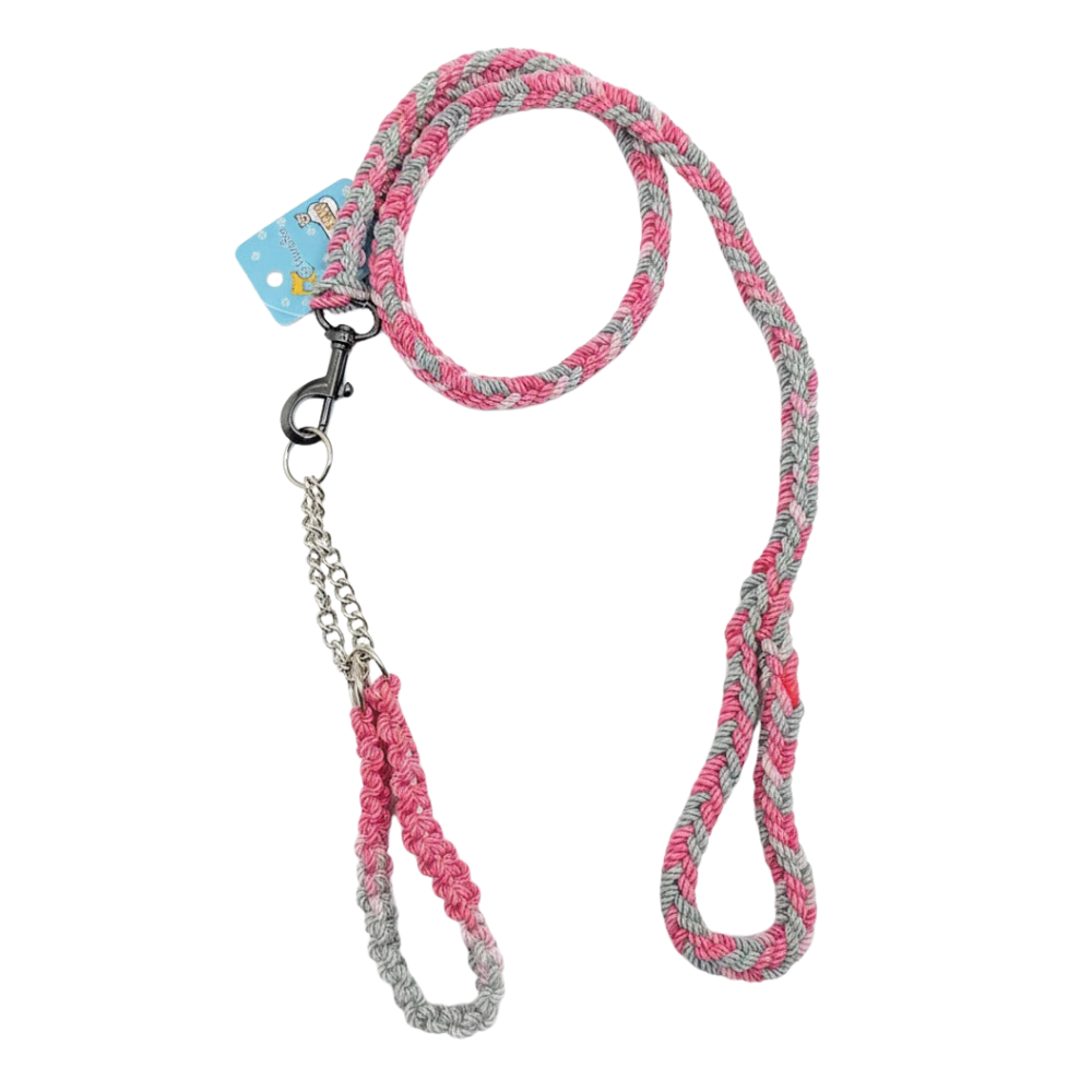 MouSsa Hand Made Nylon Pet Collars Dog Rope Leash S
