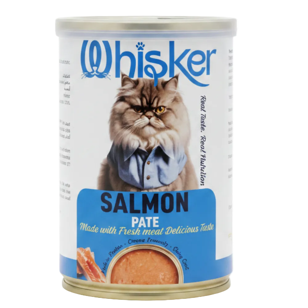 Whisker Wet Food For Adult Cat Salmon Pate 400 g Petfast.shop Whisker Cat Food Wet Food petfast.shop Egypt PWH5981S Default Title 50.00